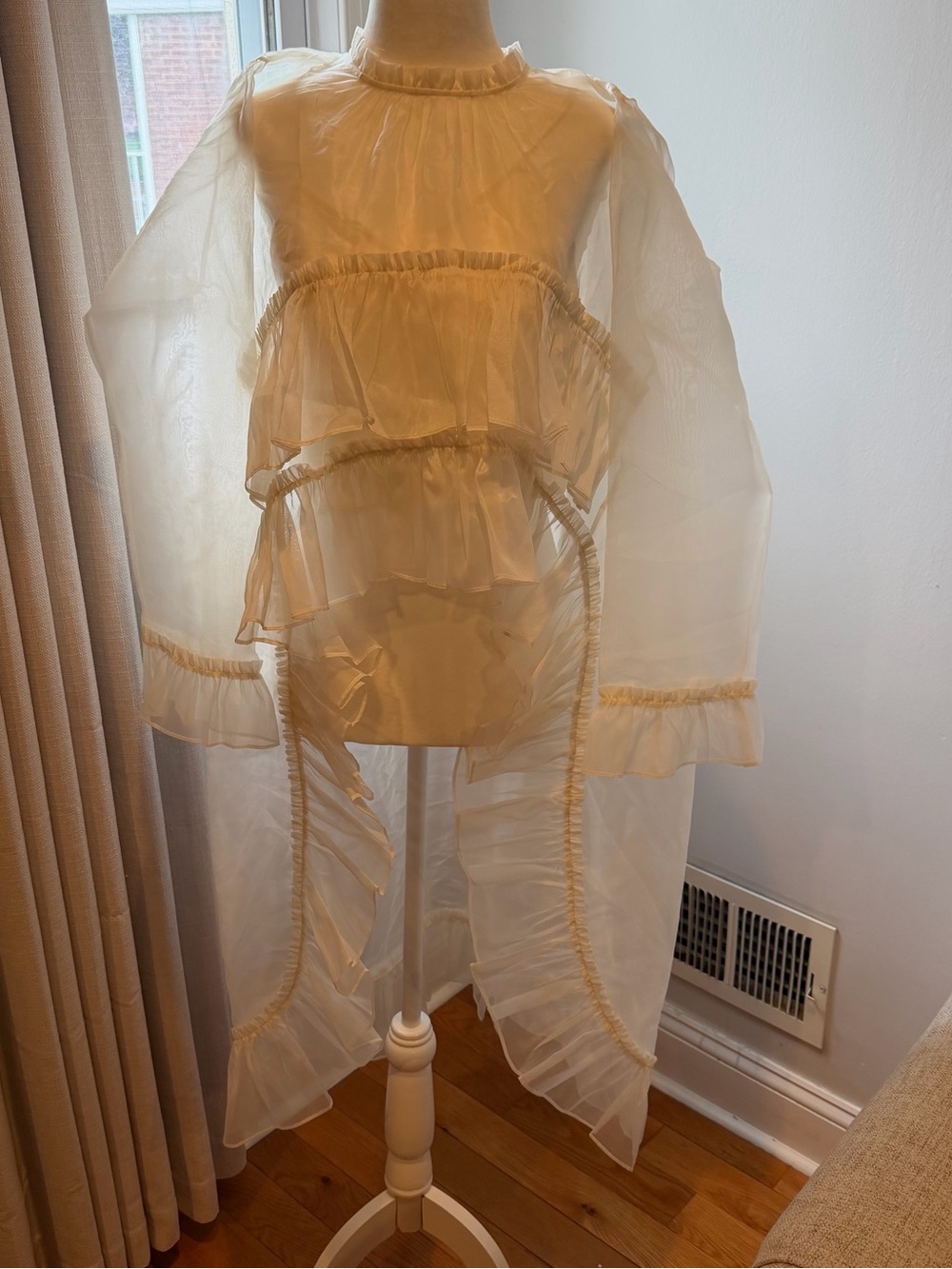 Sea New York Cornelia Top XS Silk Organza